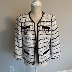 White House Black Market Cropped Tweed Jacket